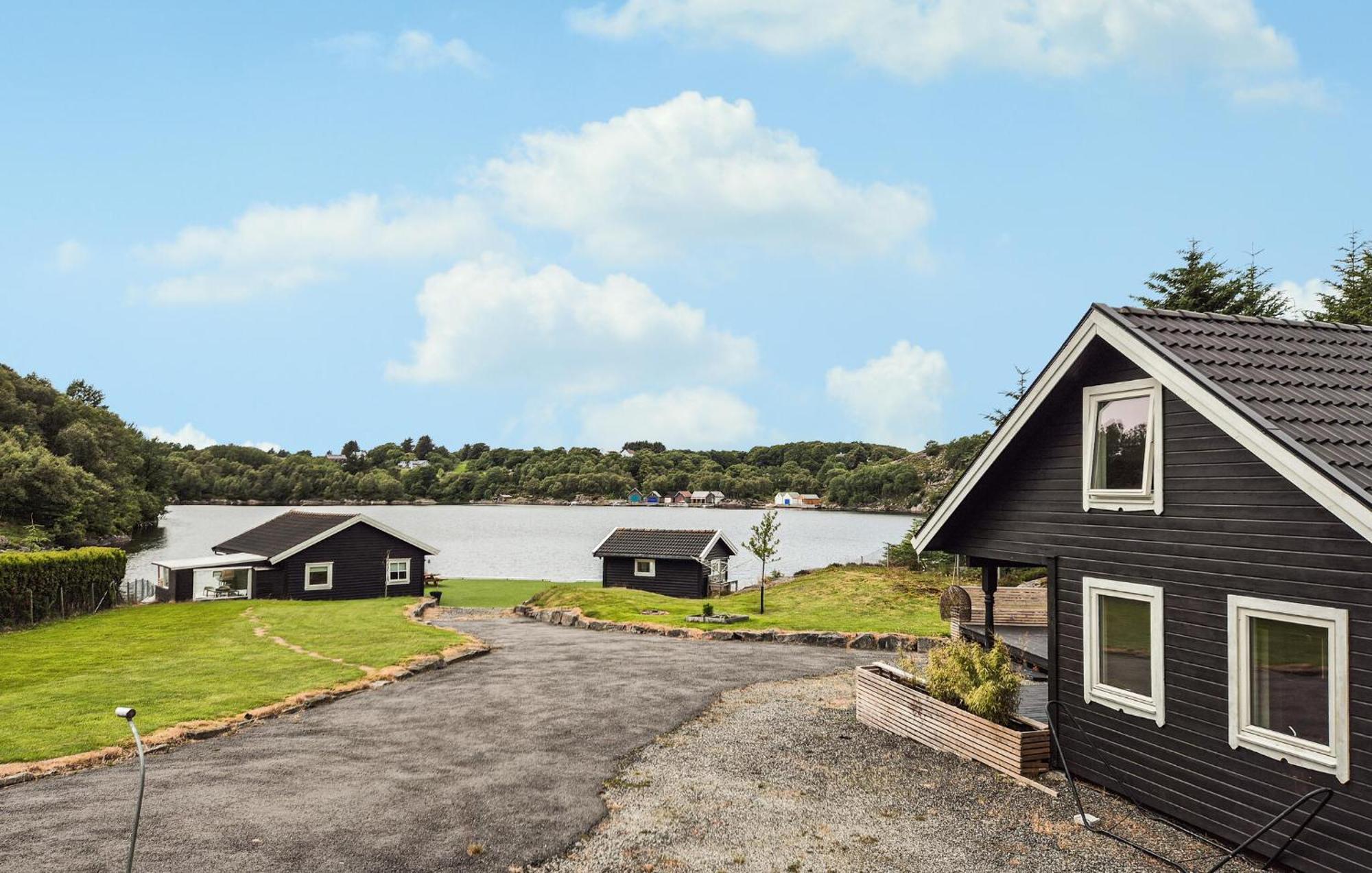 Beach Front Home In Haugesund With House Sea View Exterior photo